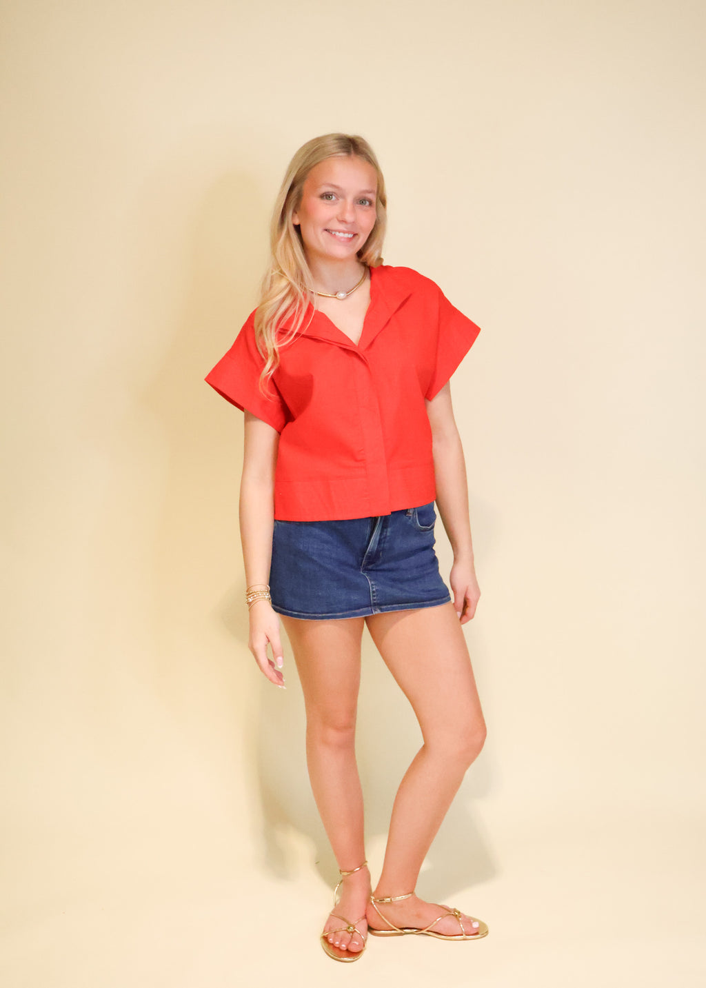 Sylvie Mock Neck Top