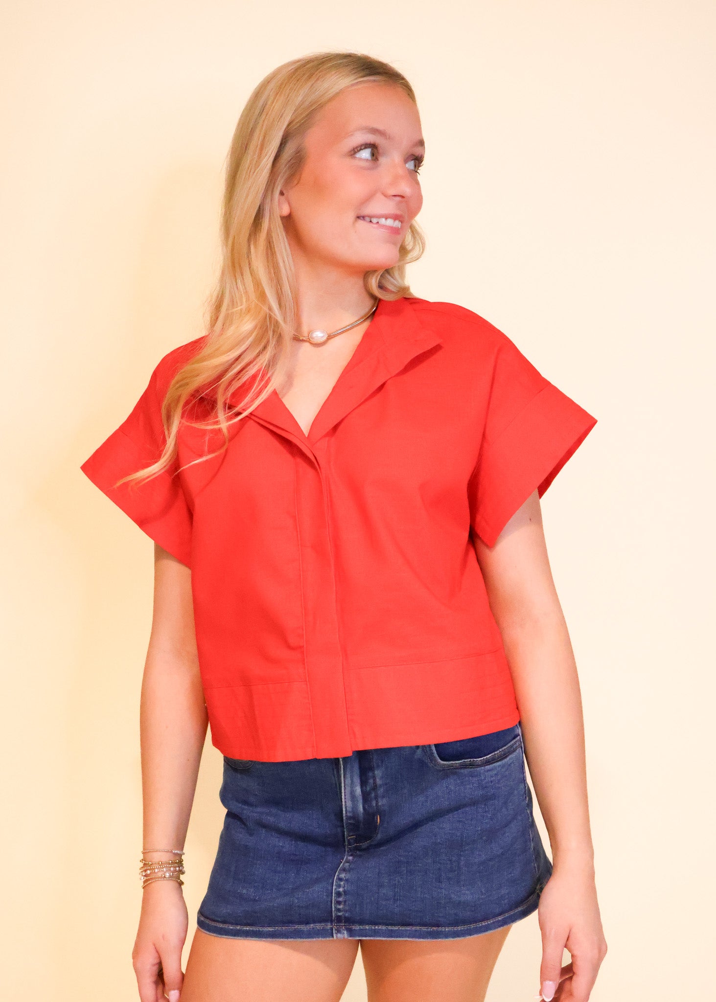 Sylvie Mock Neck Top