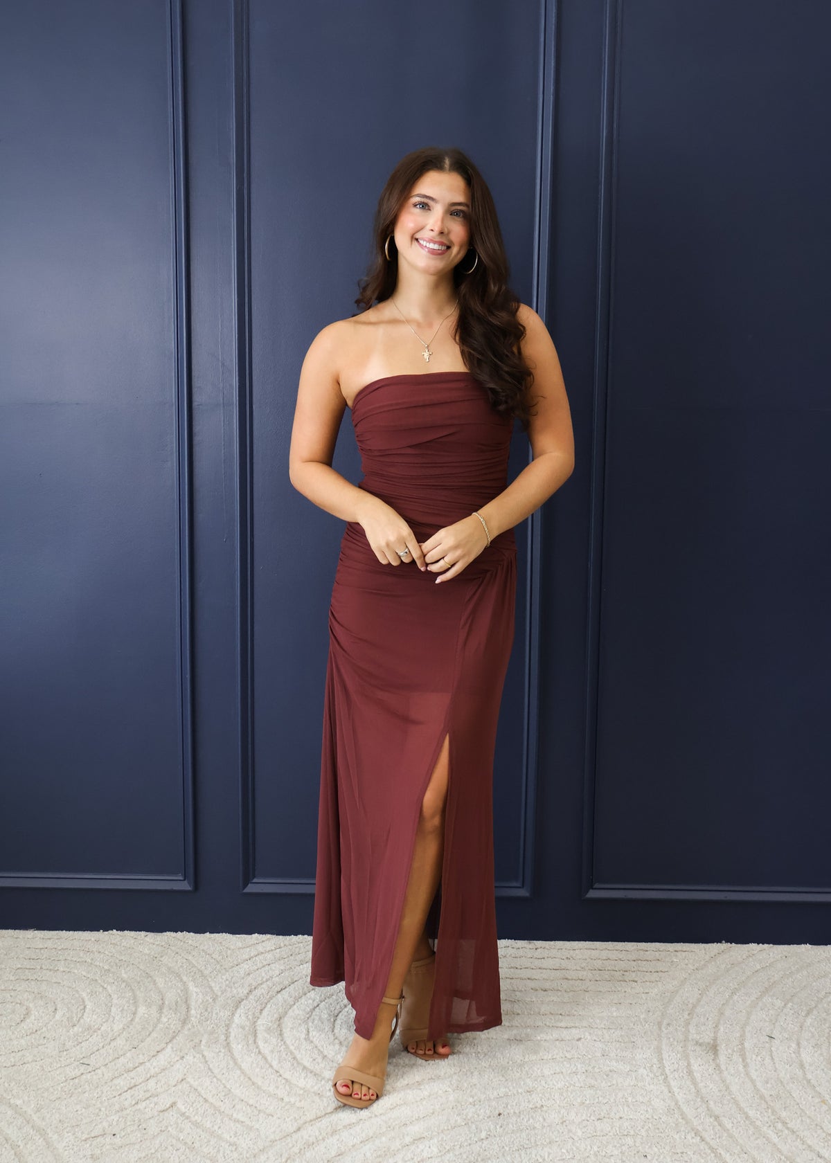 Aleah Ruched Maxi Dress