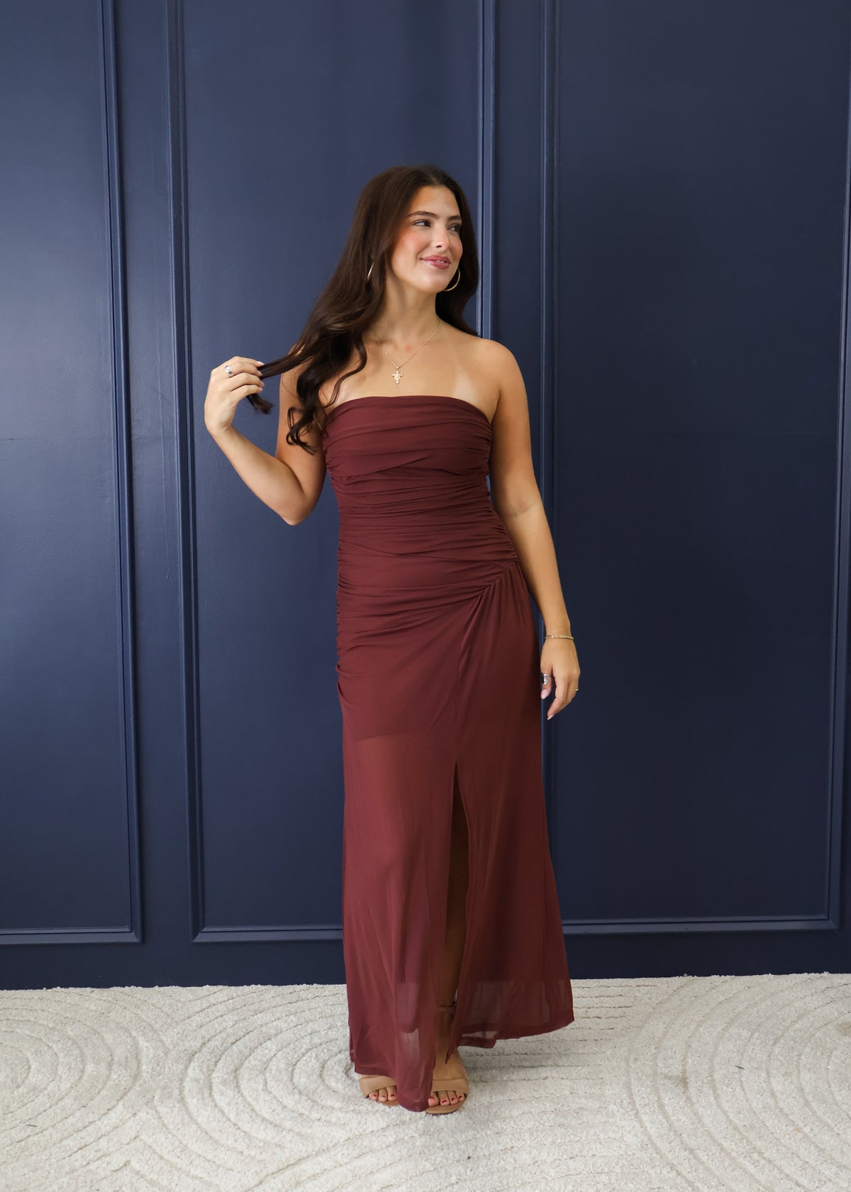Aleah Ruched Maxi Dress