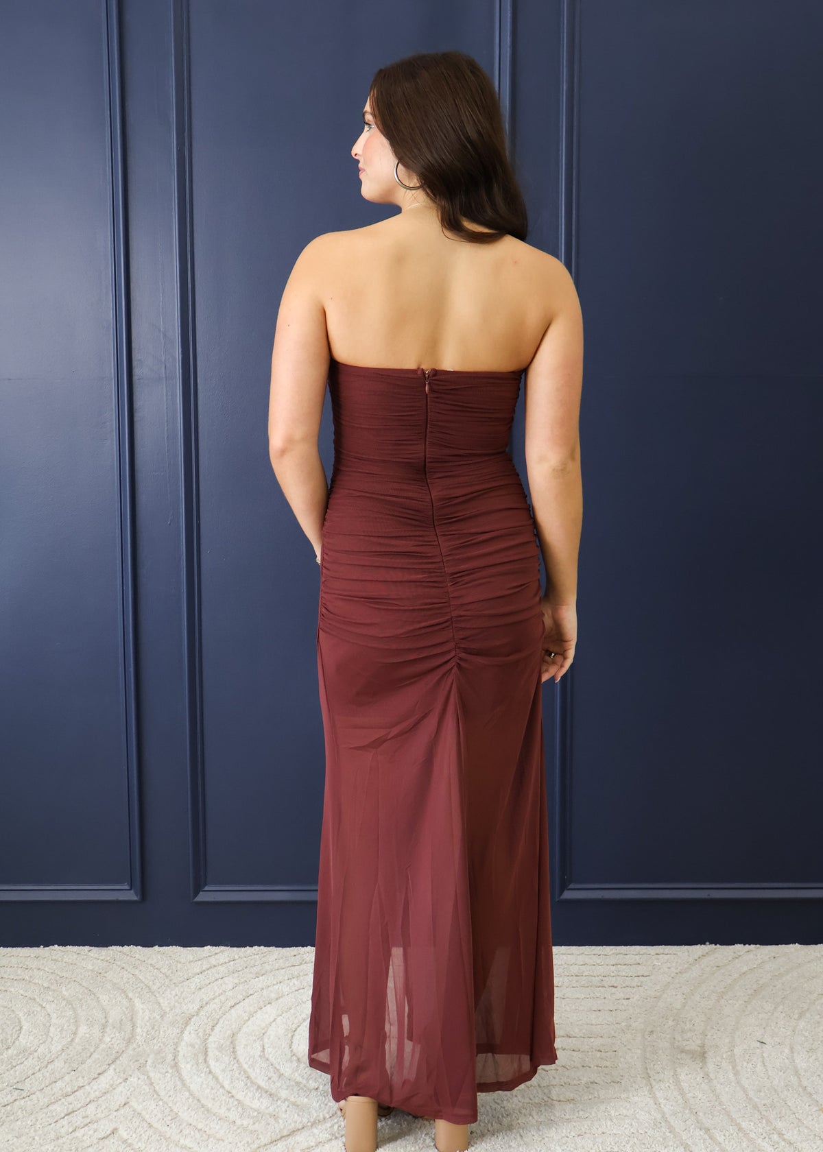 Aleah Ruched Maxi Dress