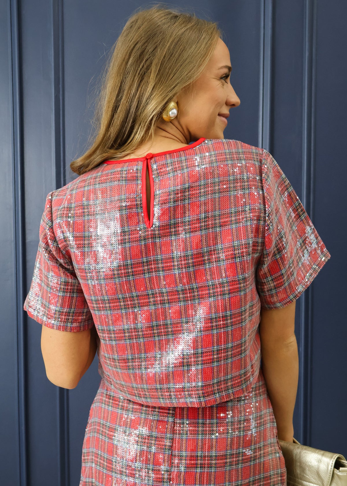 Sequin Holiday Top