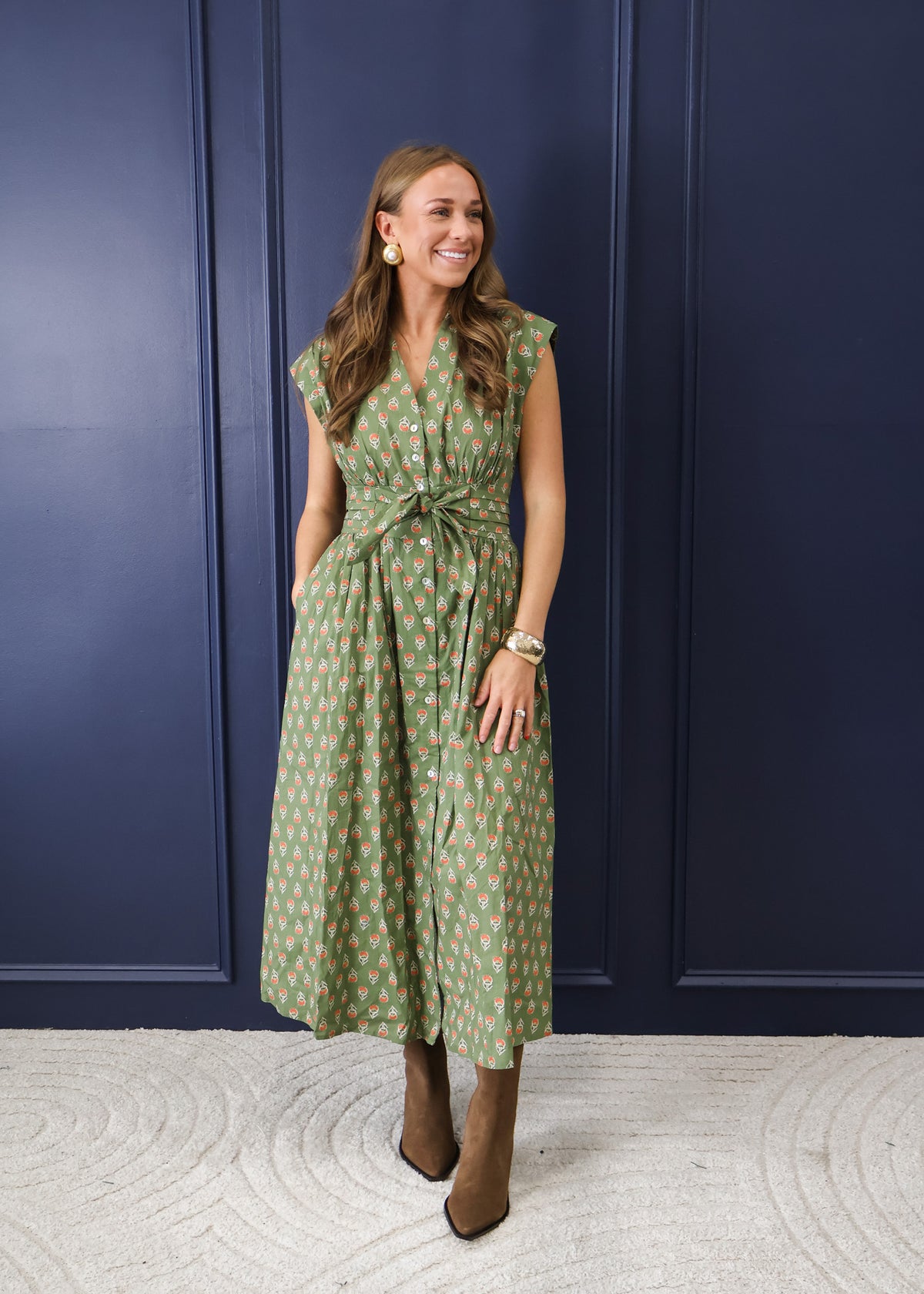 Thalia Flare Midi Dress