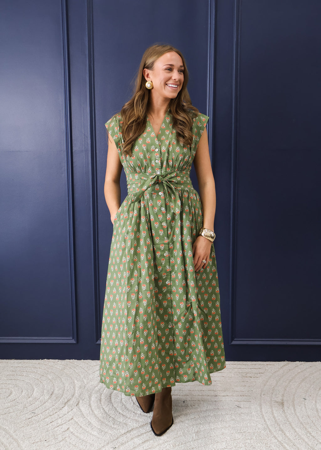 Thalia Flare Midi Dress