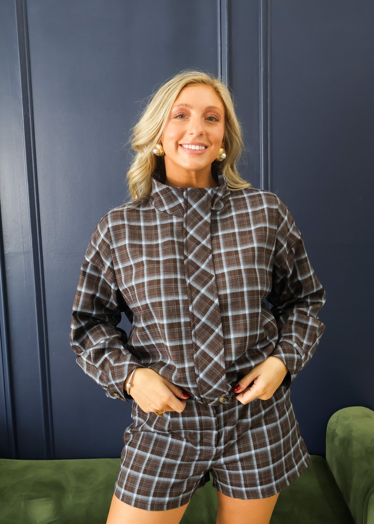 Anniston Ember Plaid Jacket