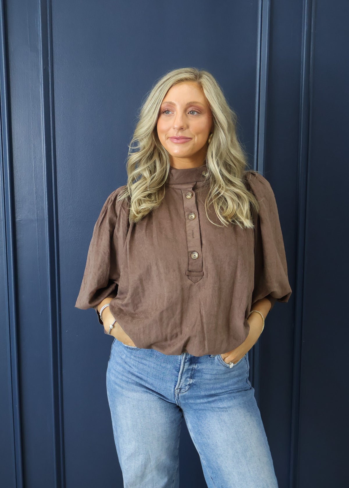 Kiara Button Detail Blouse