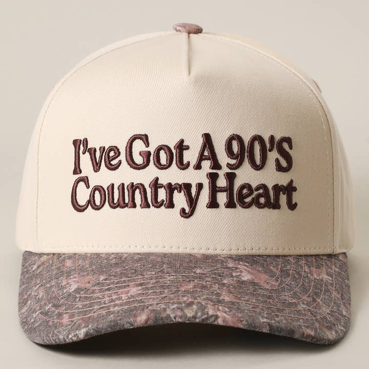 I've Got A 90's Country Heart 3D Embroidered Trucker Hat