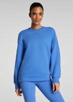 Cotton Fleece Crewneck Tunic