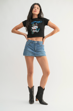 It Girl Denim Mini Skort