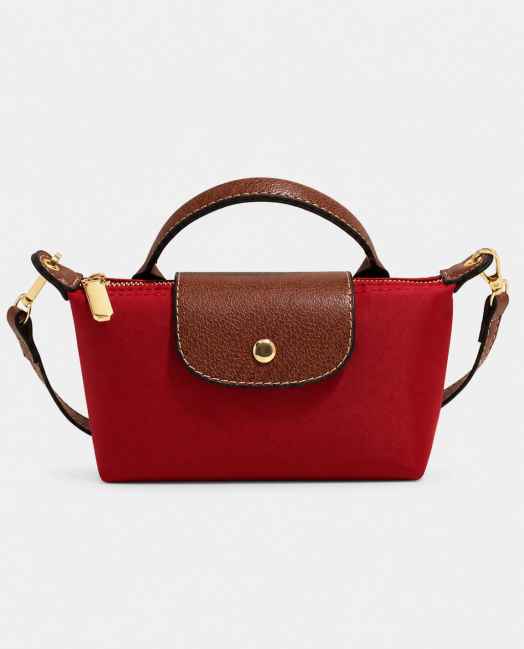 Polly Foldover Crossbody Purse in Burgundy