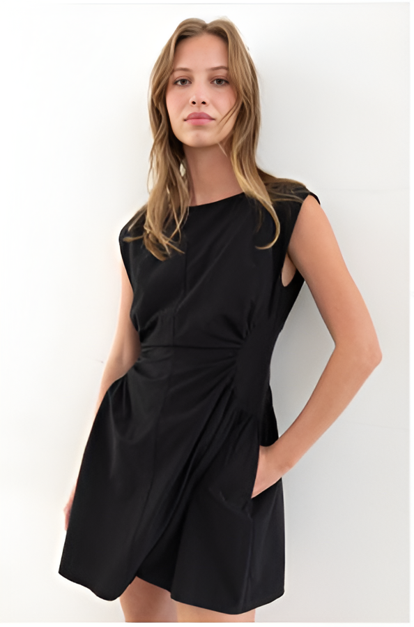 Savannah Ruched Waist Mini Dress