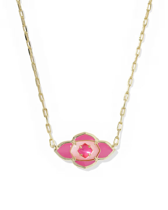 Abbie Medallion Short Pendant Necklace