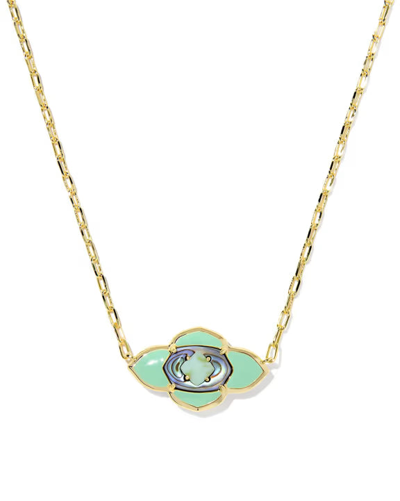 Abbie Medallion Short Pendant Necklace