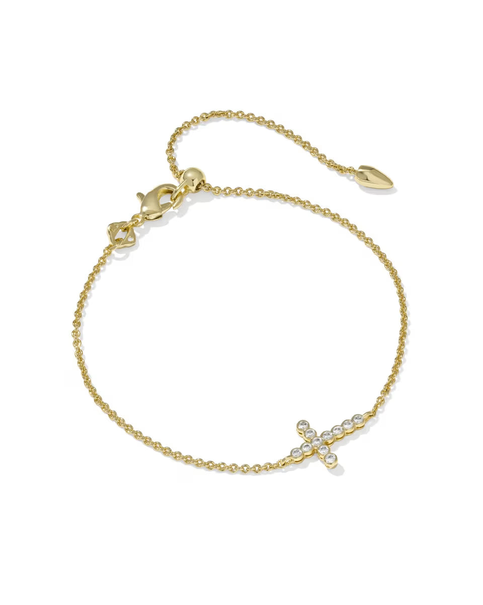 Cross Crystal Delicate Chain Bracelet