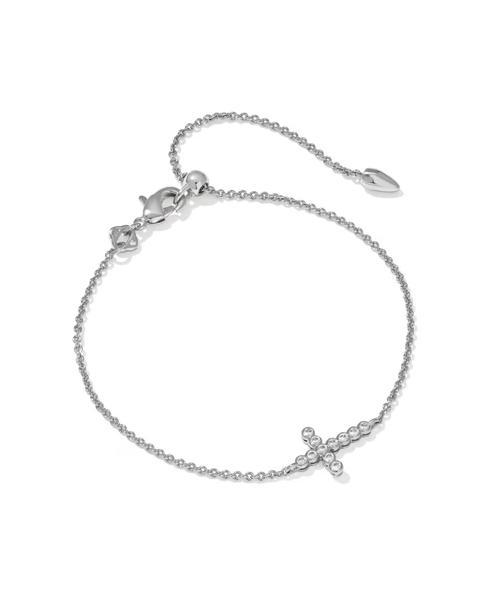 Cross Crystal Delicate Chain Bracelet