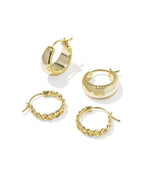 Gabriella Huggie Earring Set of 2