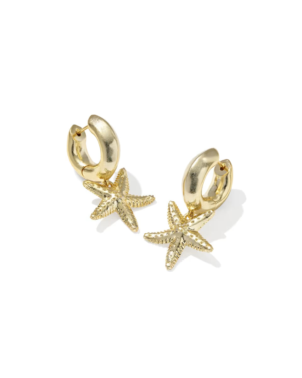 Parker Starfish Huggie Earrings