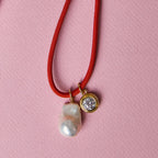 Coral Red Necklace Cord