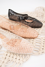 Lisa Woven Jelly Mary Jane Flats