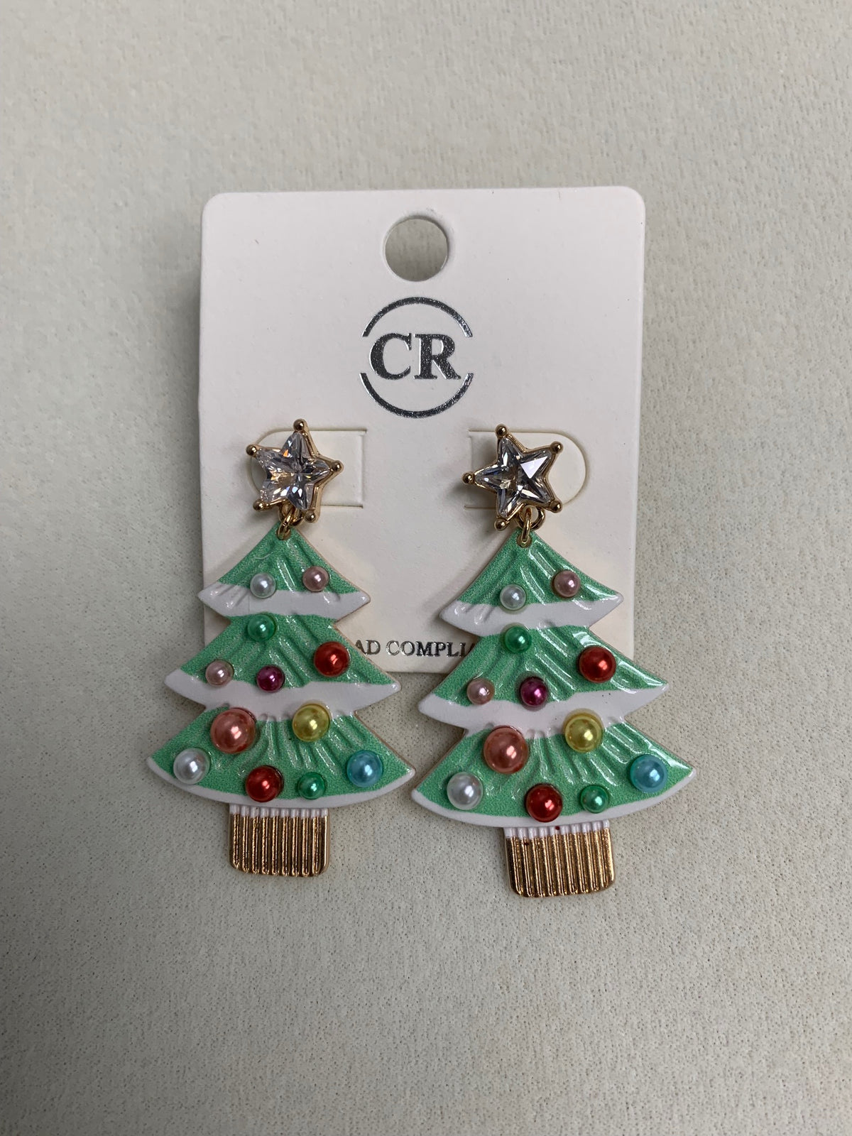 Christmas Tree Drop Earrings