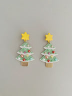 Christmas Tree Drop Earrings