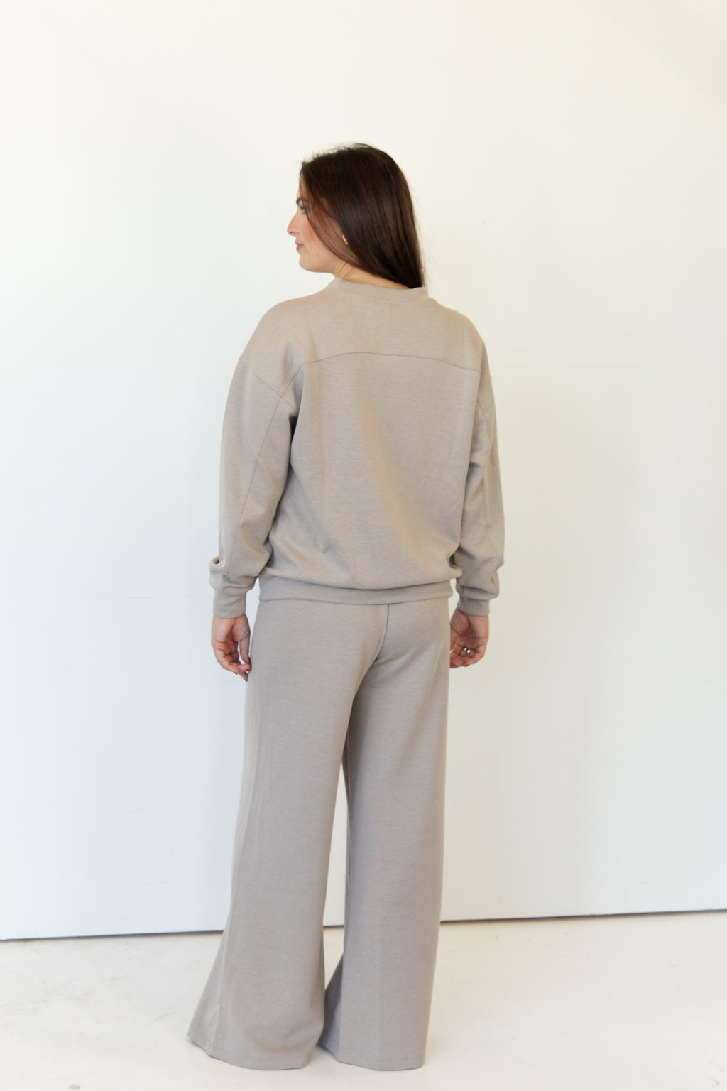 Shannon Scuba Crewneck & Wide-Leg Set