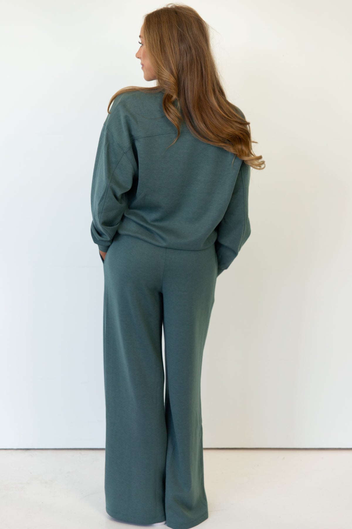 Shannon Scuba Crewneck & Wide-Leg Set