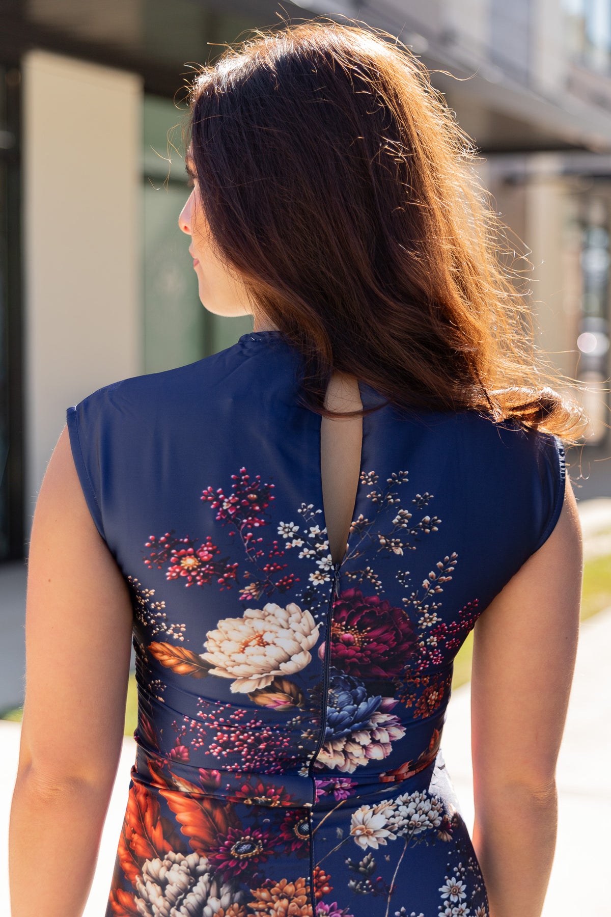 Millie Floral Print Midi Dress