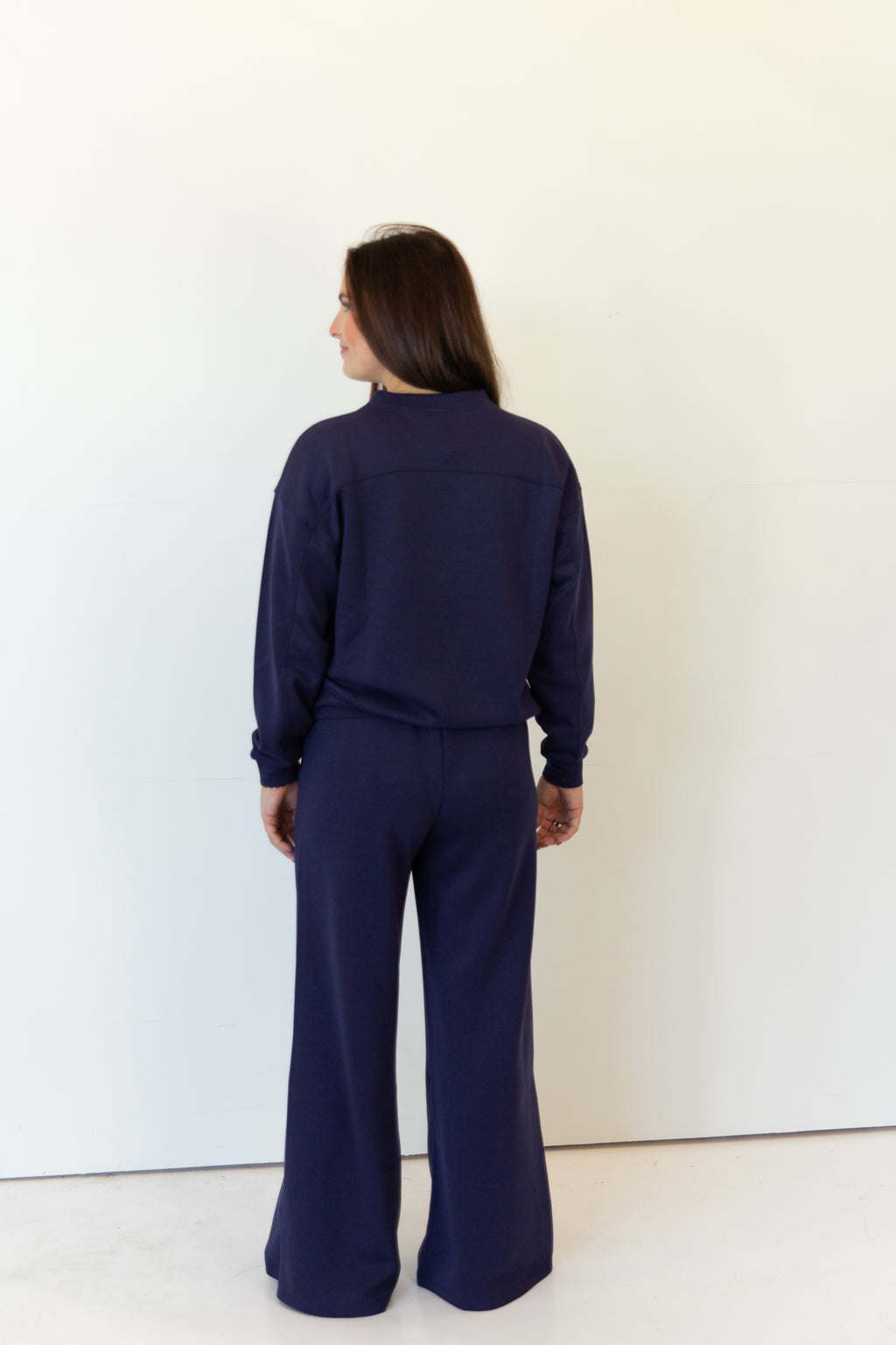 Shannon Scuba Crewneck & Wide-Leg Set