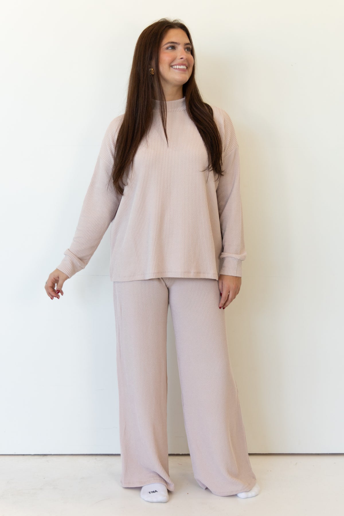 Naomi Raised-Rib Lounge Set