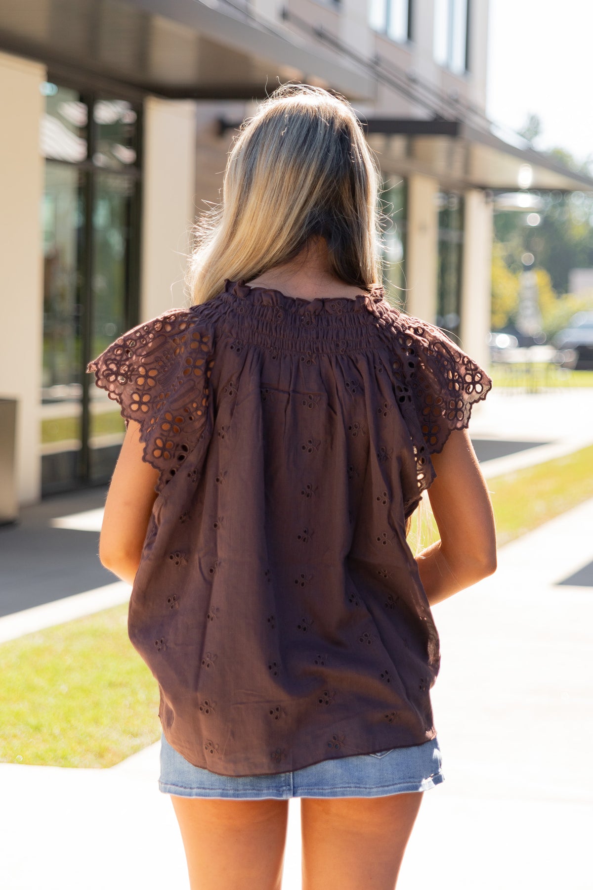 Astrid Eyelet Embroidered Top