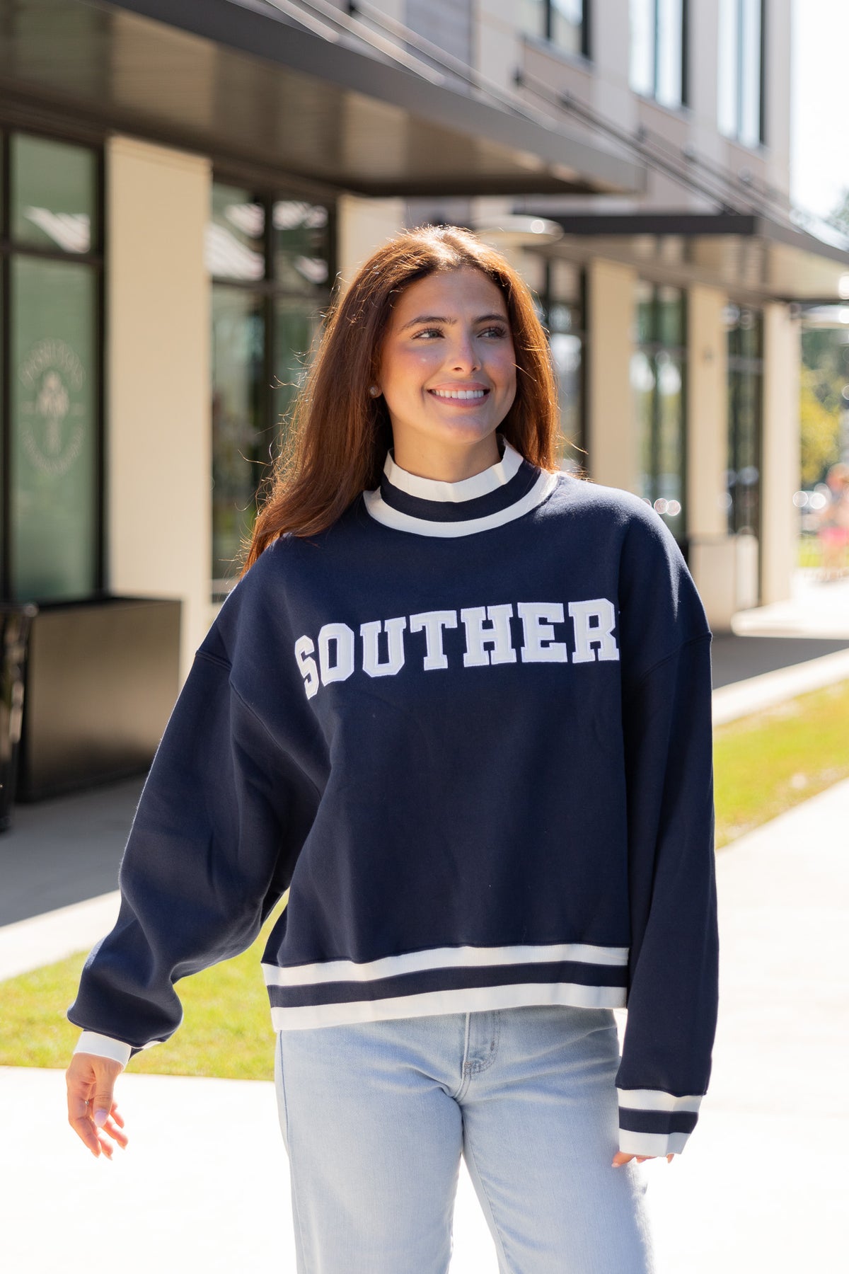 Southern Varsity Mock Neck Sweatshirt