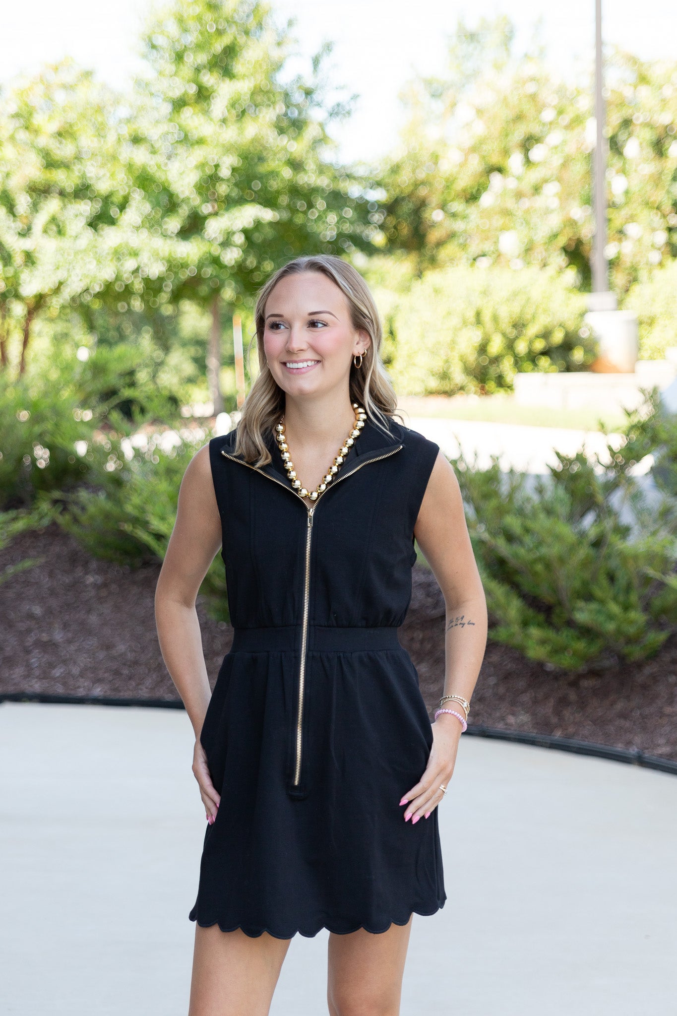 Rory Zip Front Mini Dress