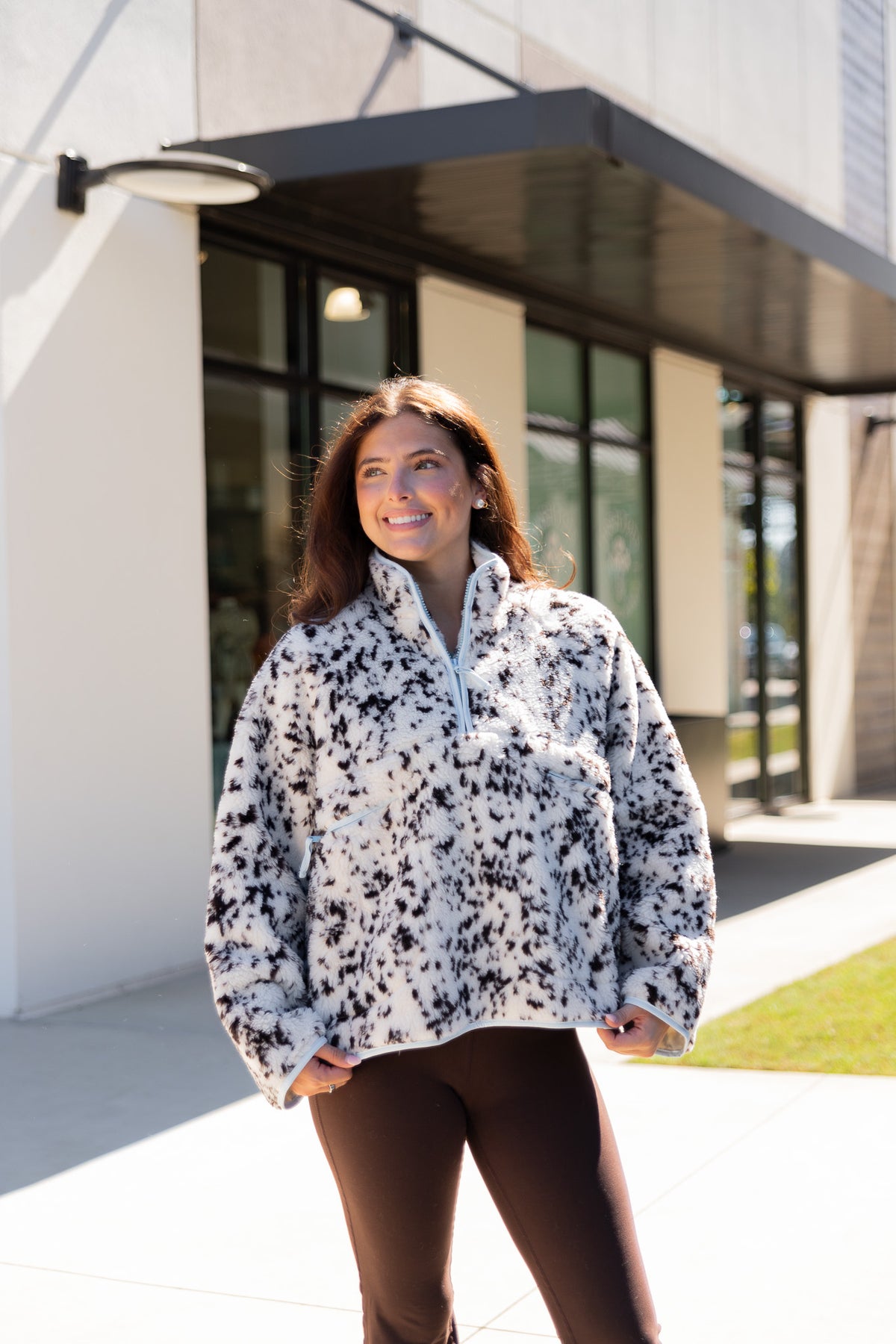 Rylee Sherpa Half-Zip Jacket