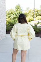 Elaine Statement Sleeve Mini Shirt Dress