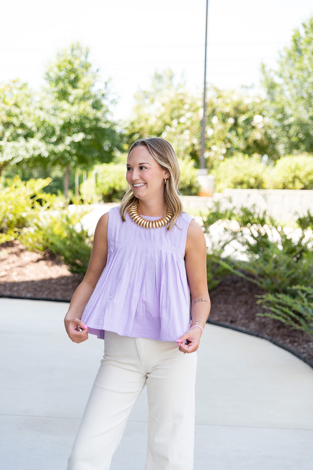 Lucy Pleated Top