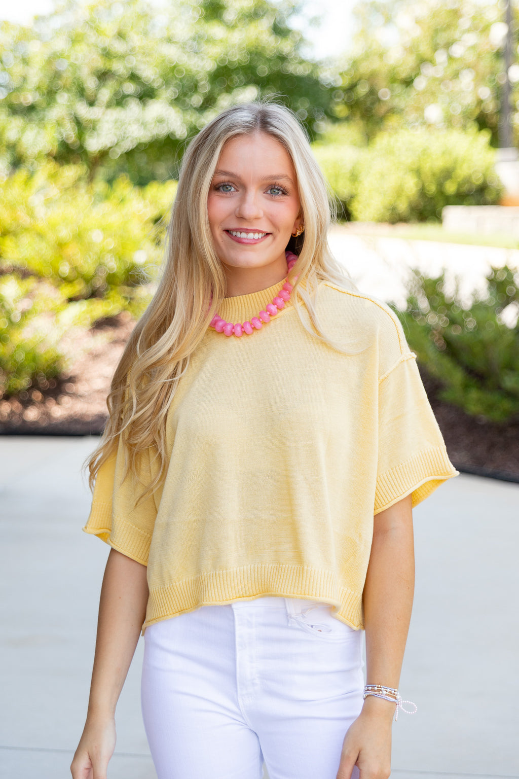 Liora Short Sleeve Light Weight Sweater
