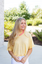 Liora Short Sleeve Light Weight Sweater