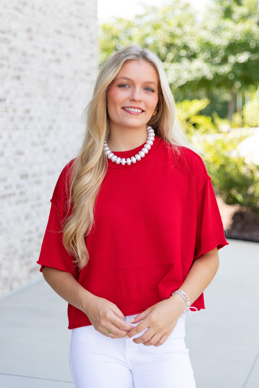 Liora Short Sleeve Light Weight Sweater