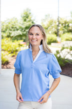 Sloan Ruffle Neck Blouse