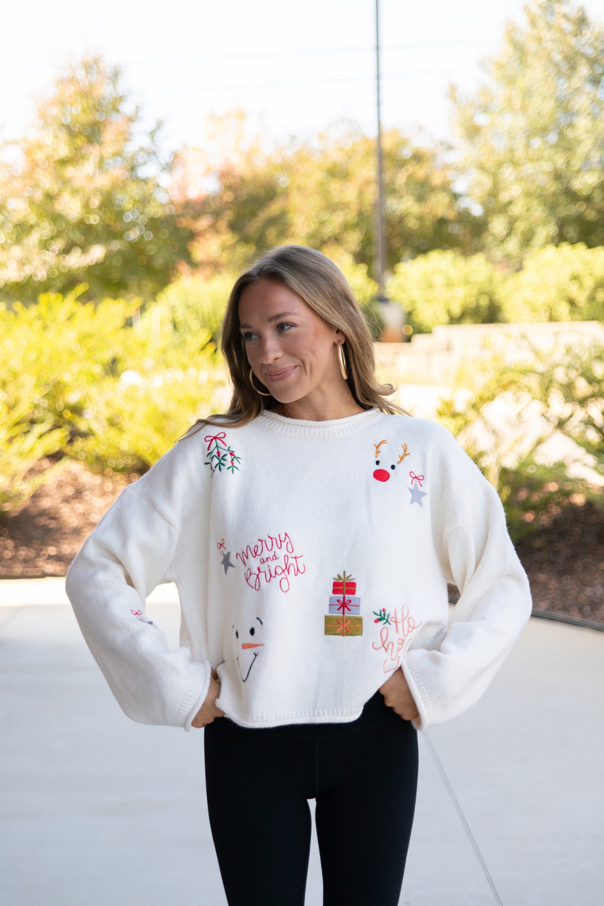 Merry & Bright Roll Neck Sweater