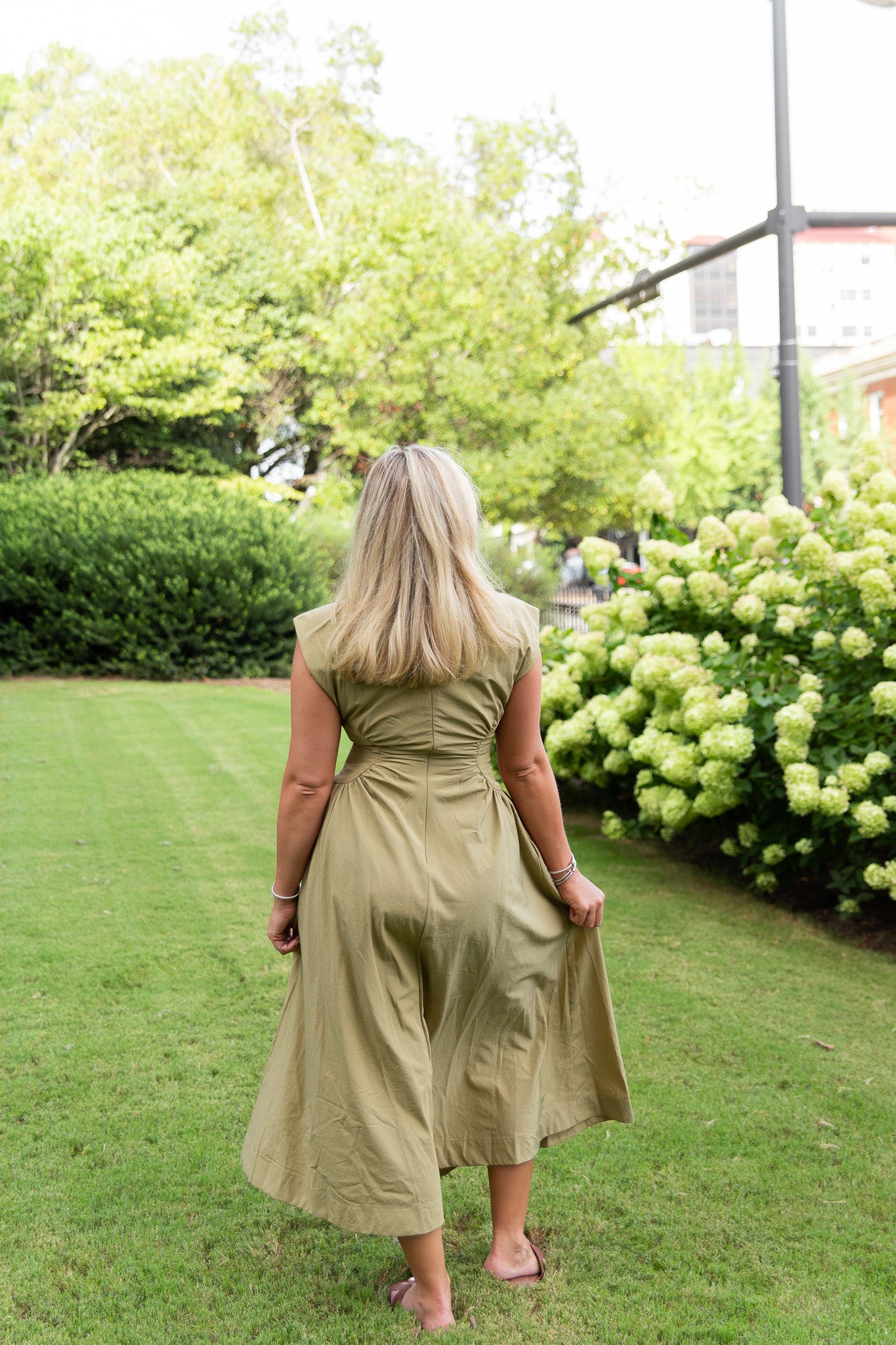 Mabel Ruched Midi Dress