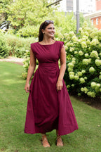 Mabel Ruched Midi Dress