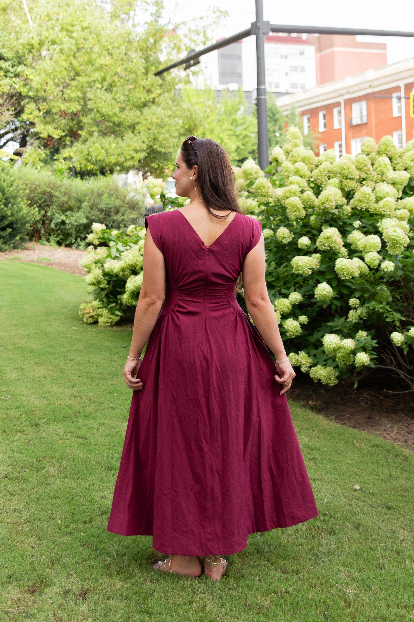 Mabel Ruched Midi Dress