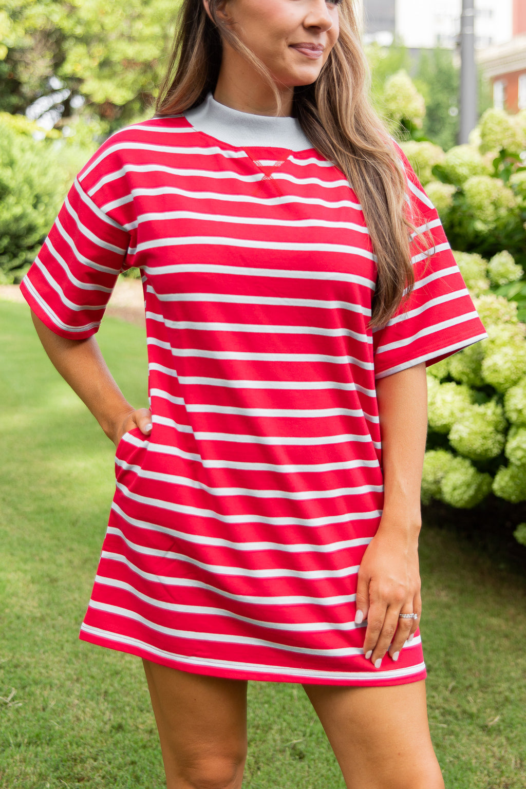 Frances Mock Neck Dress