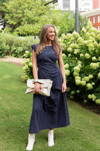Mabel Ruched Midi Dress