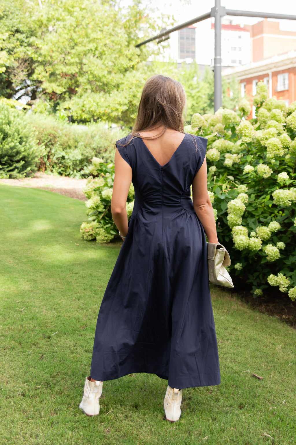 Mabel Ruched Midi Dress