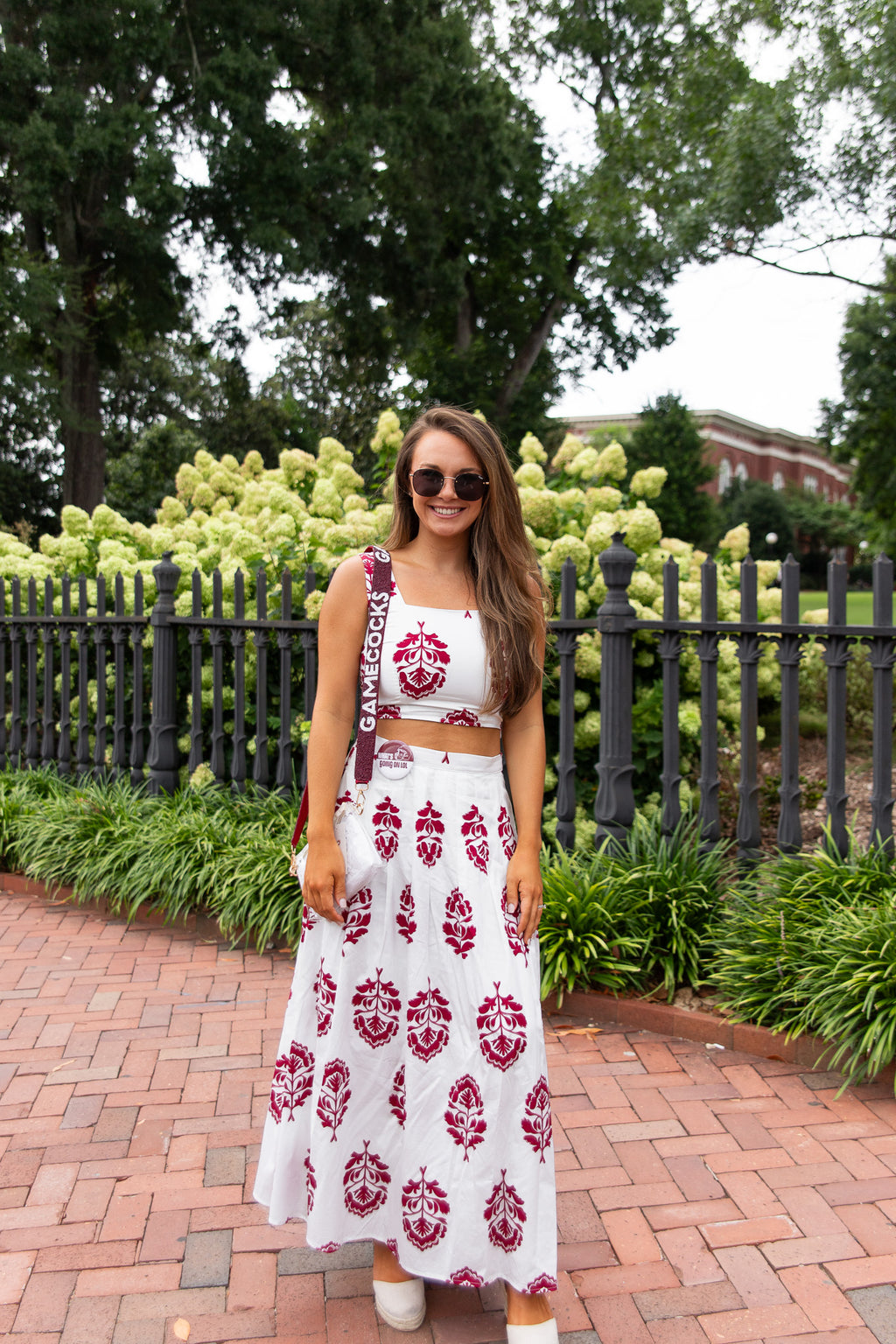 Marin Floral Pleated Midi Skirt