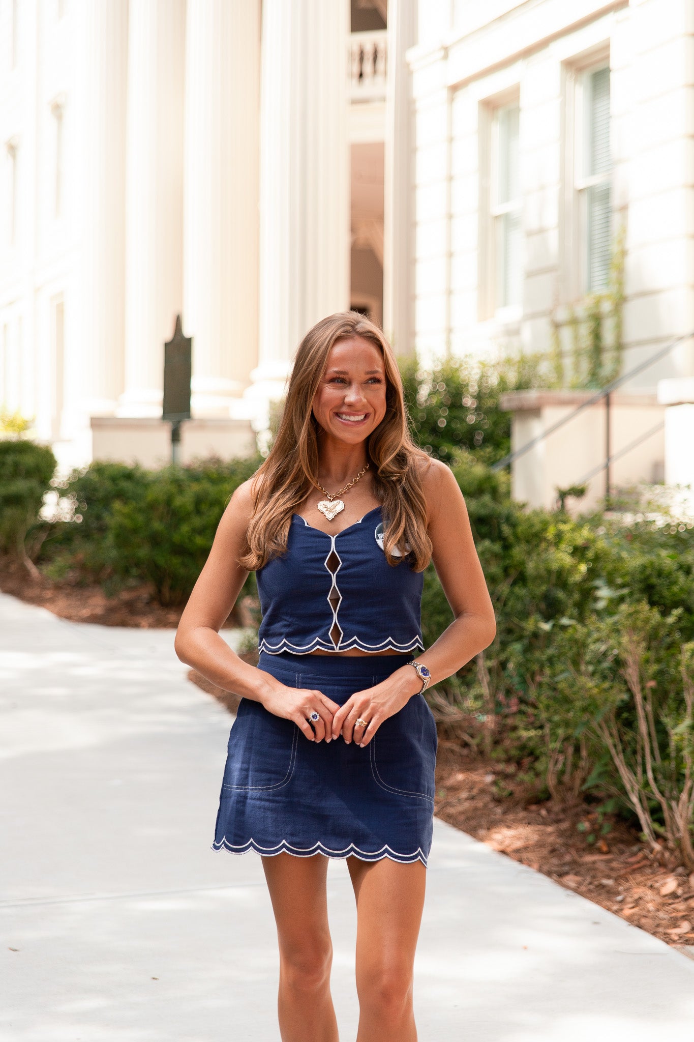 Gianna Sleeveless Scalloped Cami Top