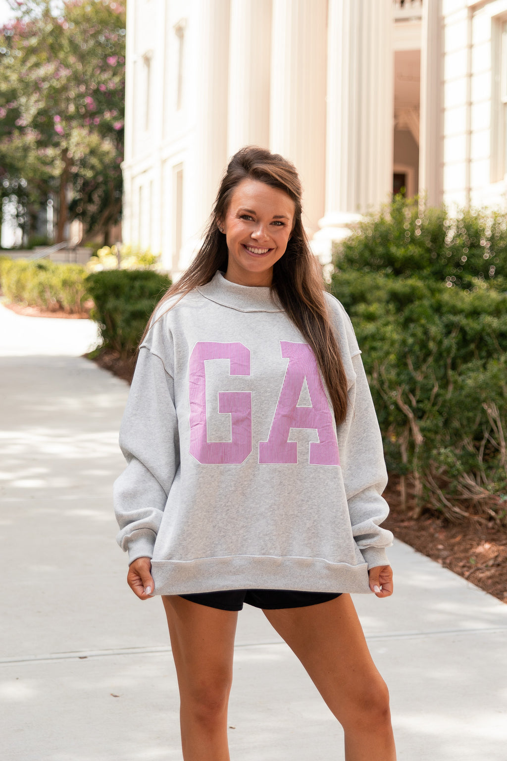 GA Embroidered Mockneck Sweatshirt